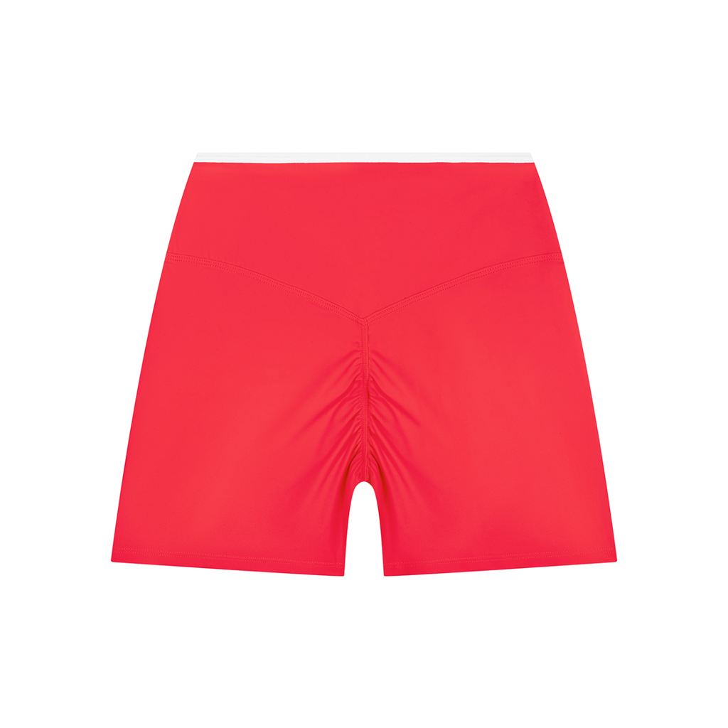 Women’s High Rise Color Block Yoga Shorts - Strong