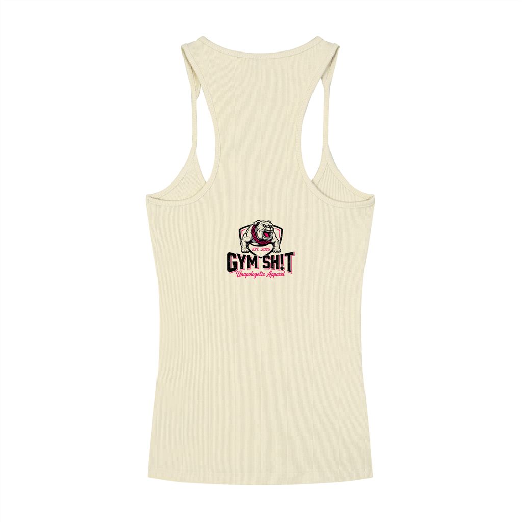 Slim Fit Ribbed Racerback Tank Top - Dedication