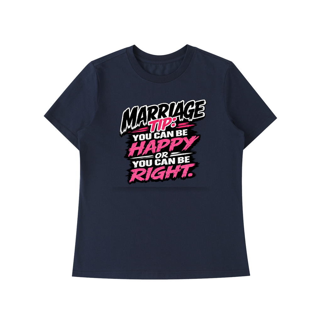 Essential Standard Shoulder T-Shirt - marriage tip - be happy
