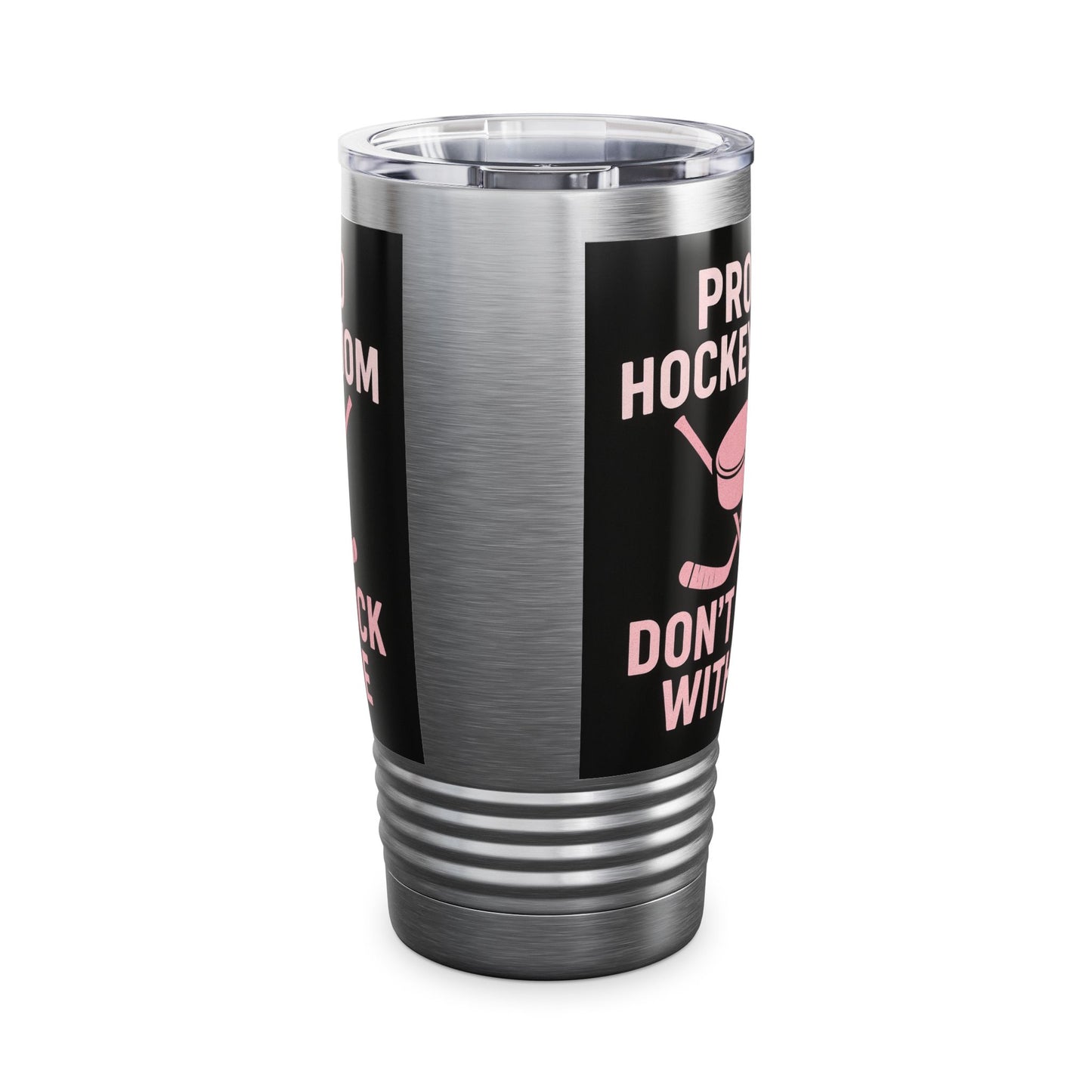 Proud Hockey Mom Tumbler, 20oz, Insulated Mug, Travel Cup, Sports Gift, Hockey Fan Accessory