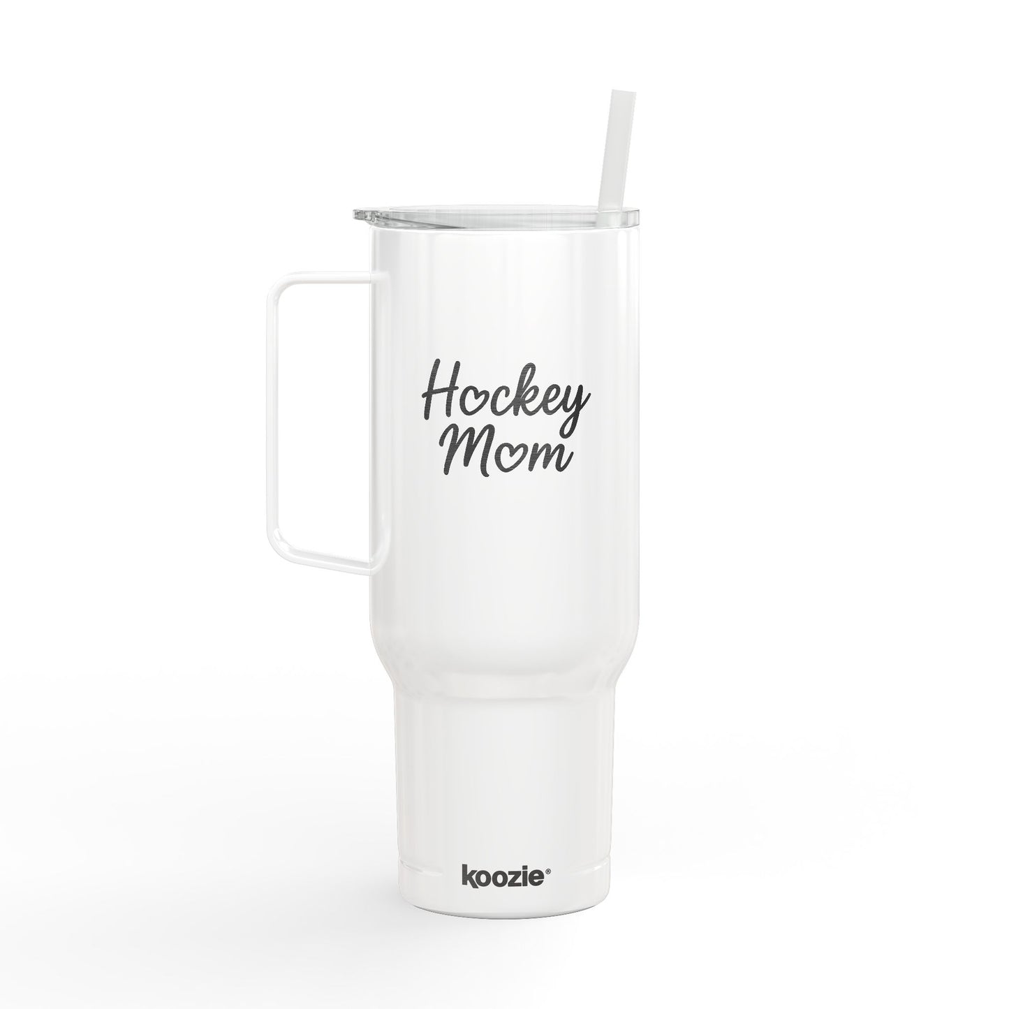 Engraved Insulated Tumbler for Sports Moms | Custom 40oz Drinkware, Travel Mug, Gift for Hockey Lovers, Personalized Water Bottle