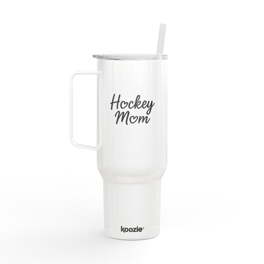 Engraved Insulated Tumbler for Sports Moms | Custom 40oz Drinkware, Travel Mug, Gift for Hockey Lovers, Personalized Water Bottle