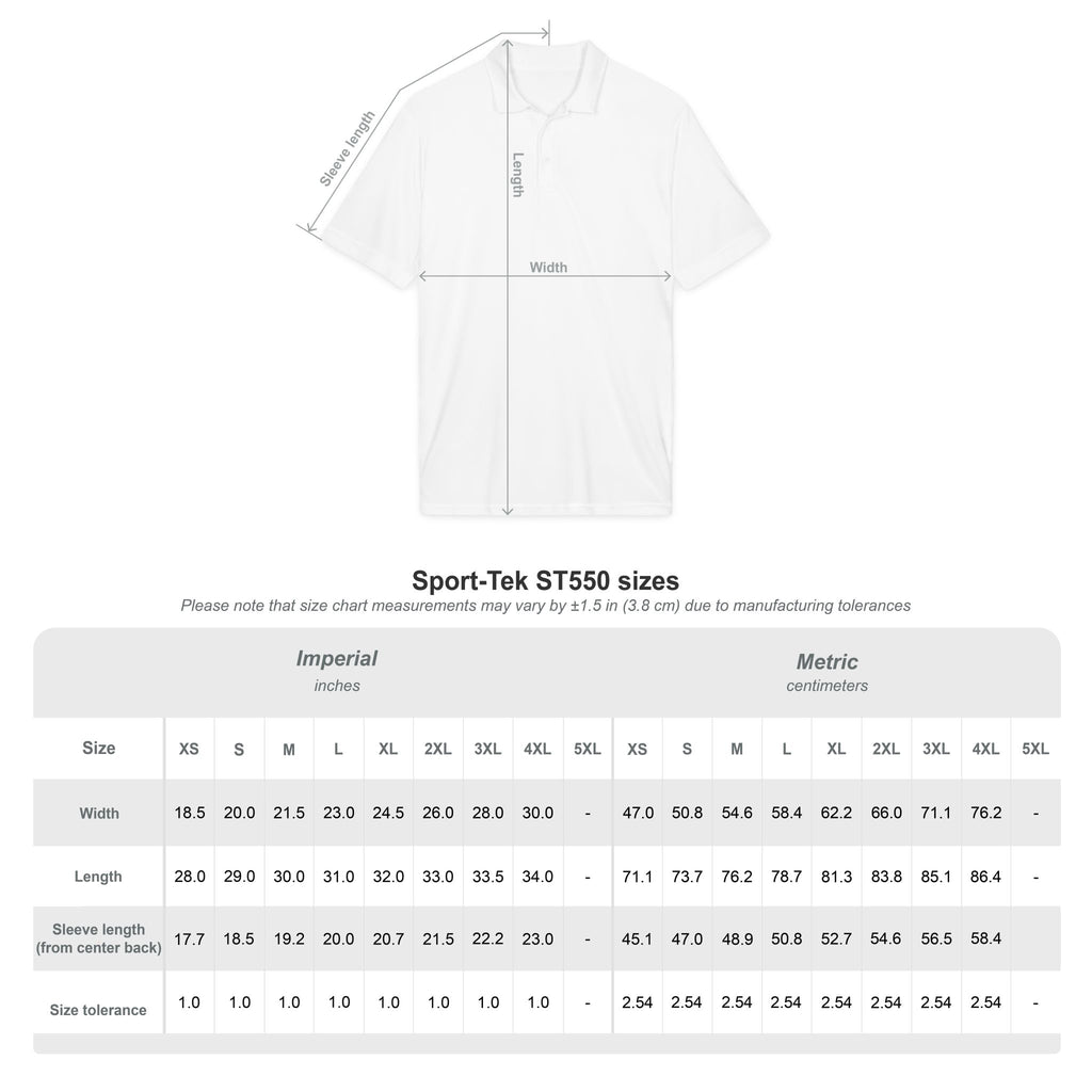 Golf Polo — 'Birdies Not Bogeys' Graphic Performance Shirt