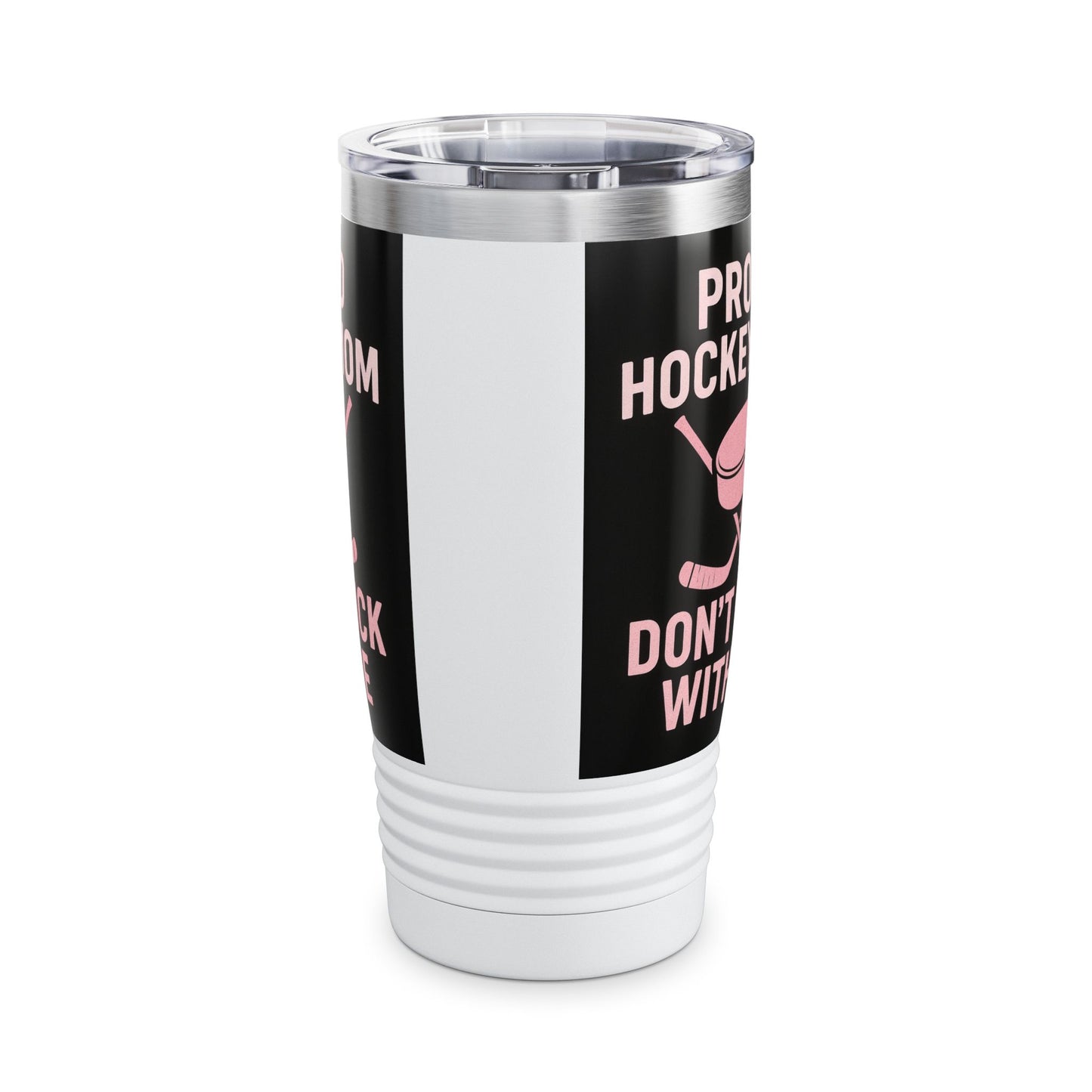 Proud Hockey Mom Tumbler, 20oz, Insulated Mug, Travel Cup, Sports Gift, Hockey Fan Accessory
