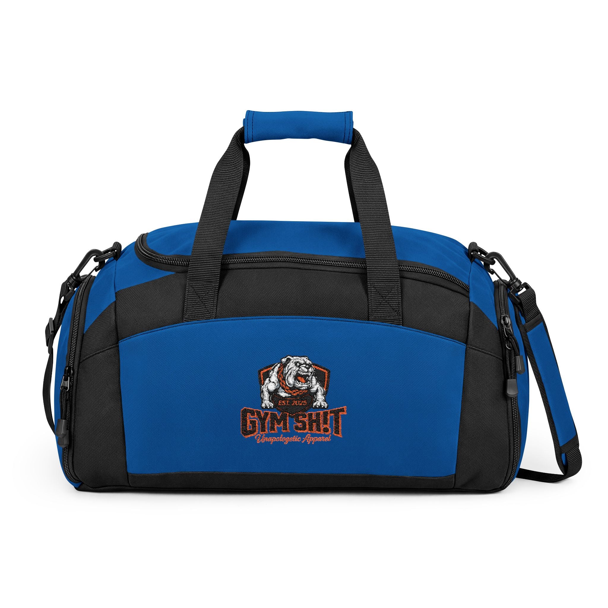 Gym Bag — 'Gym Shit' Skull Logo Duffle for Fitness & Gym Enthusiasts