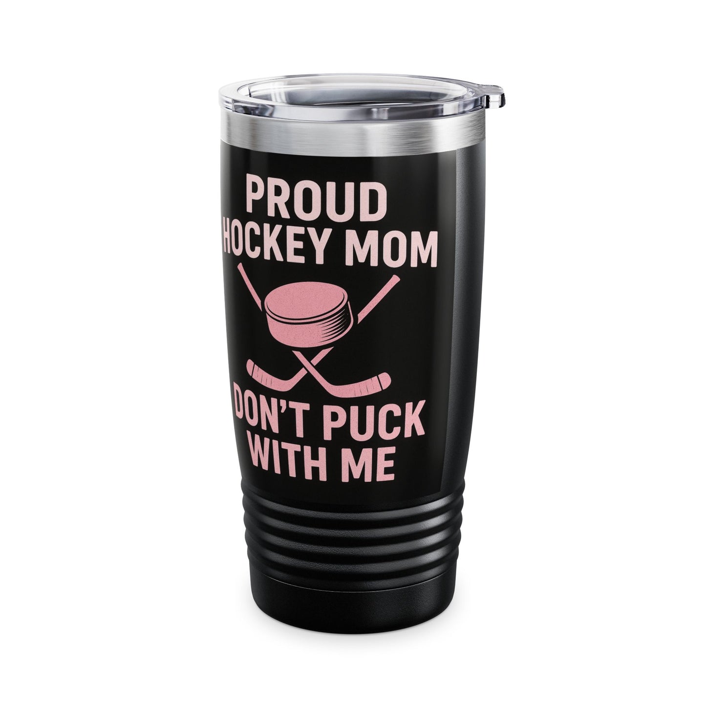 Proud Hockey Mom Tumbler, 20oz, Insulated Mug, Travel Cup, Sports Gift, Hockey Fan Accessory