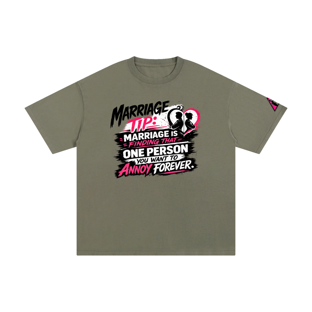 Unisex Pure Cotton T-Shirt - marriage tip - forever