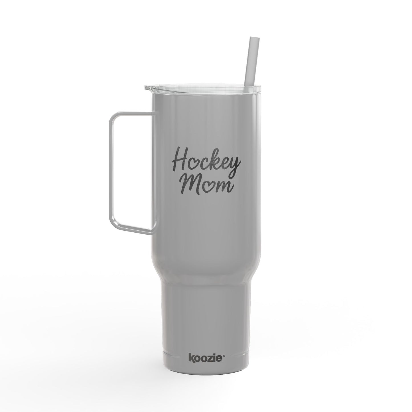 Engraved Insulated Tumbler for Sports Moms | Custom 40oz Drinkware, Travel Mug, Gift for Hockey Lovers, Personalized Water Bottle