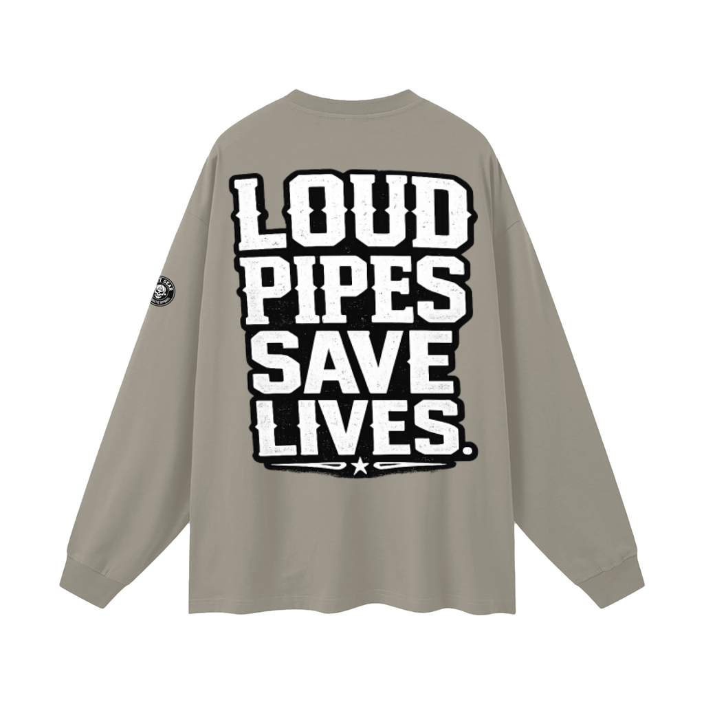 Oversized Unisex Long Sleeve T-Shirt - loud pipes
