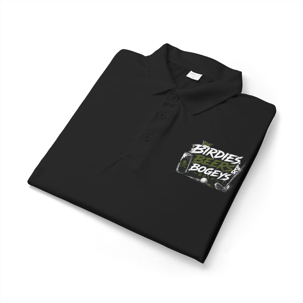 Golf Polo — 'Birdies Not Bogeys' Graphic Performance Shirt