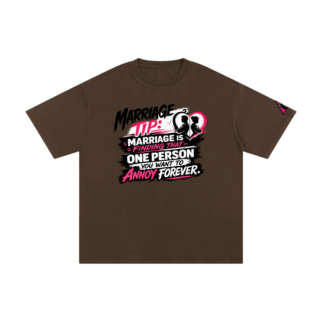 Unisex Pure Cotton T-Shirt - marriage tip - forever