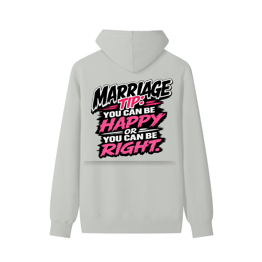 Classic Unisex Cotton Hoodie marriage tip - be happy