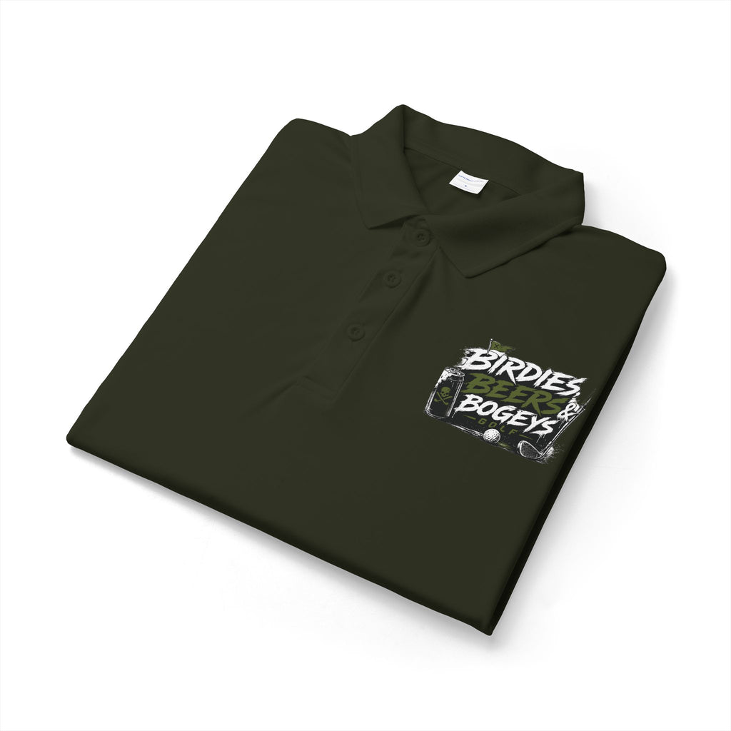 Golf Polo — 'Birdies Not Bogeys' Graphic Performance Shirt