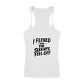 Slim Fit Ribbed Racerback Tank Top - arms fell off