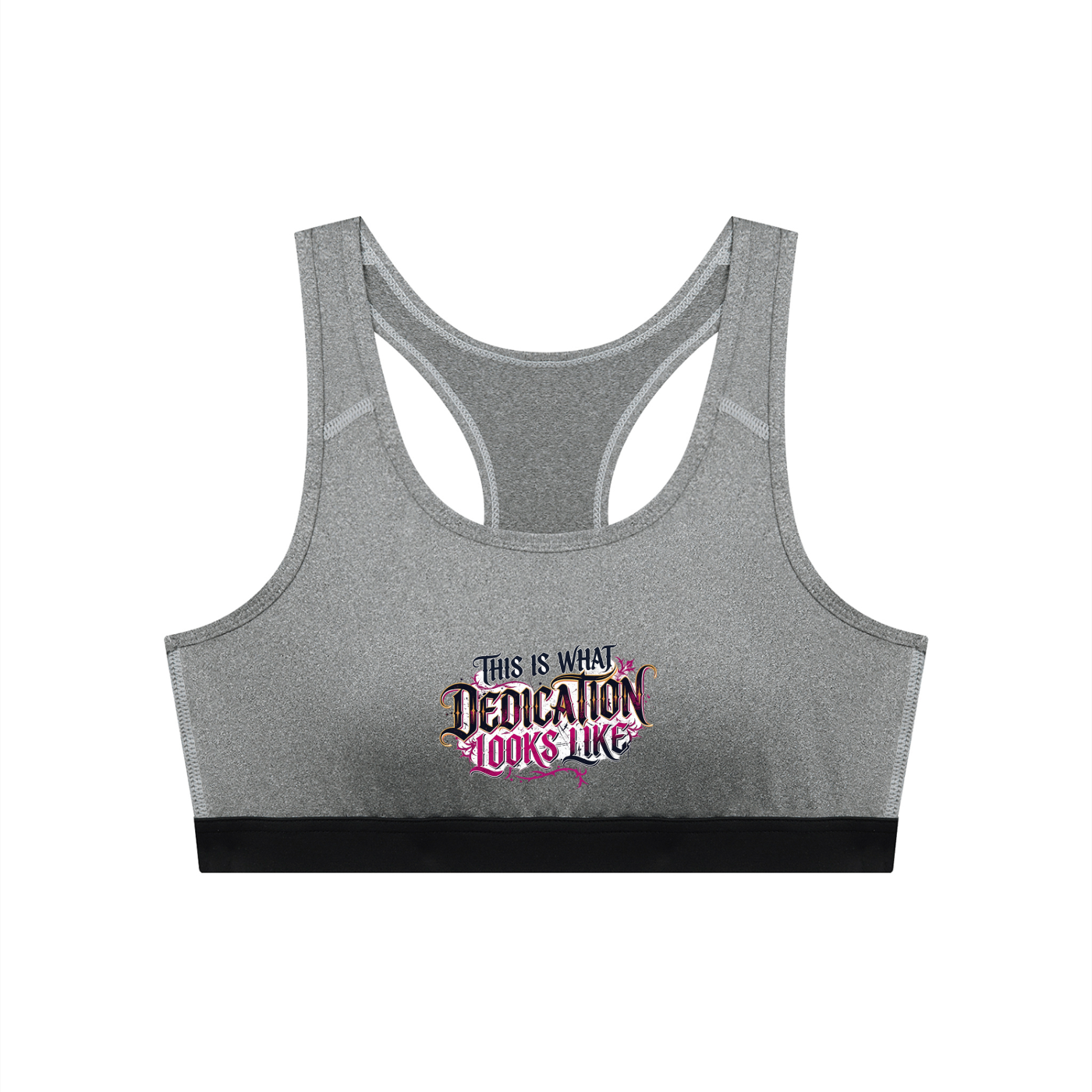Women's Cropped Sports Bra - Dedication