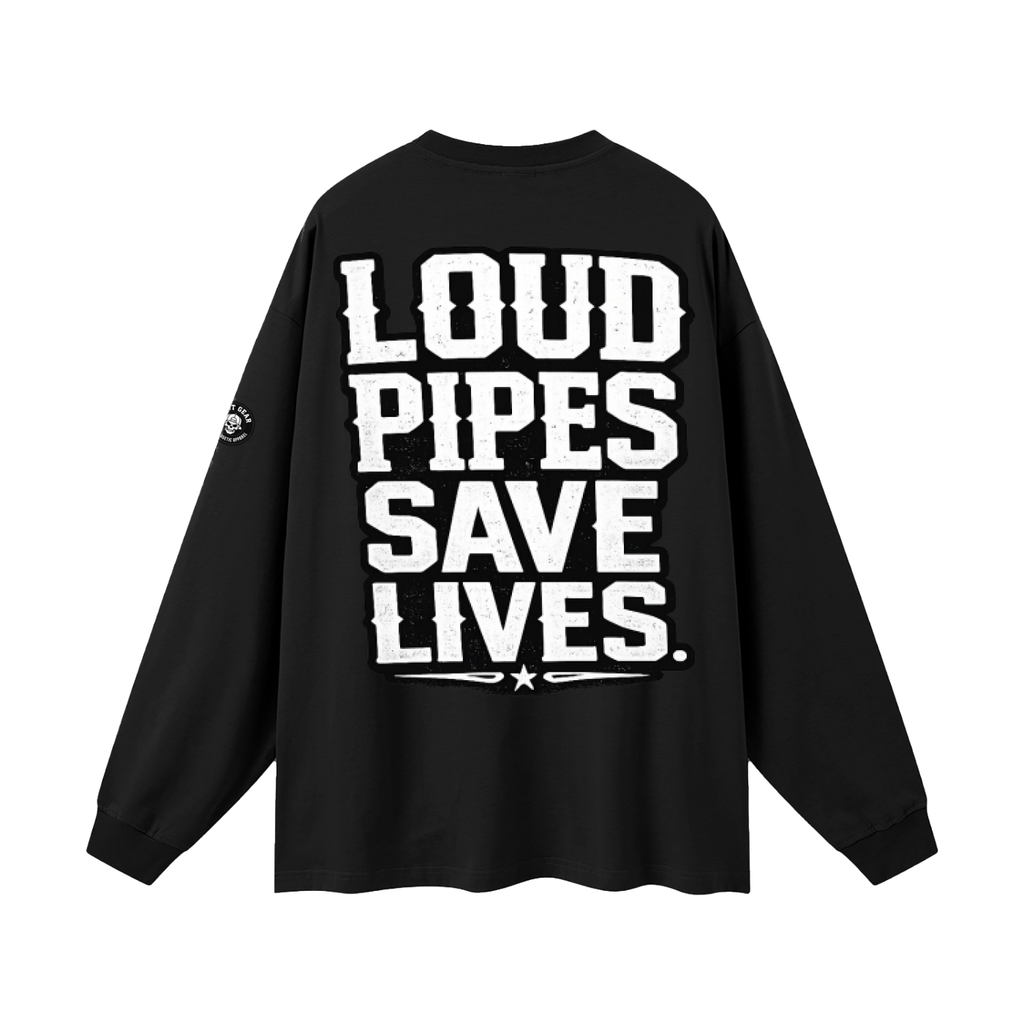 Oversized Unisex Long Sleeve T-Shirt - loud pipes