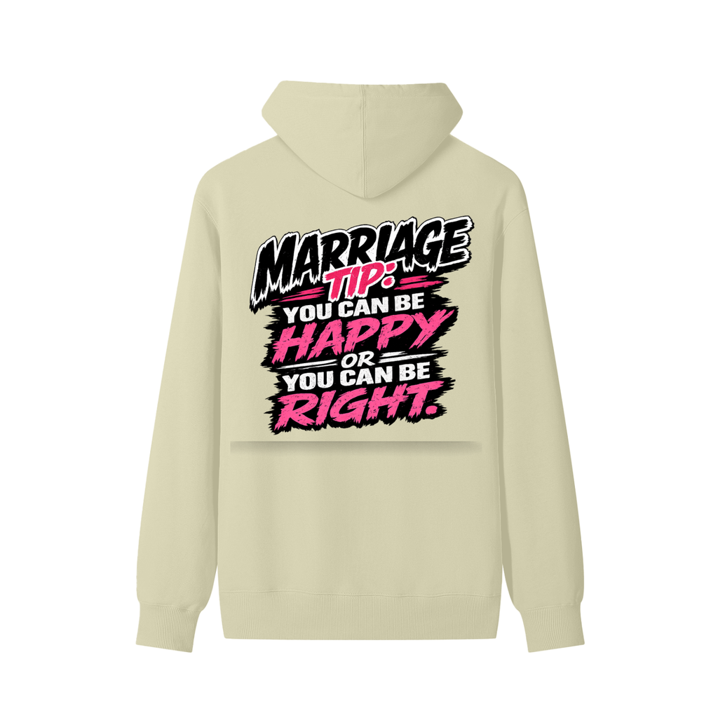 Classic Unisex Cotton Hoodie marriage tip - be happy