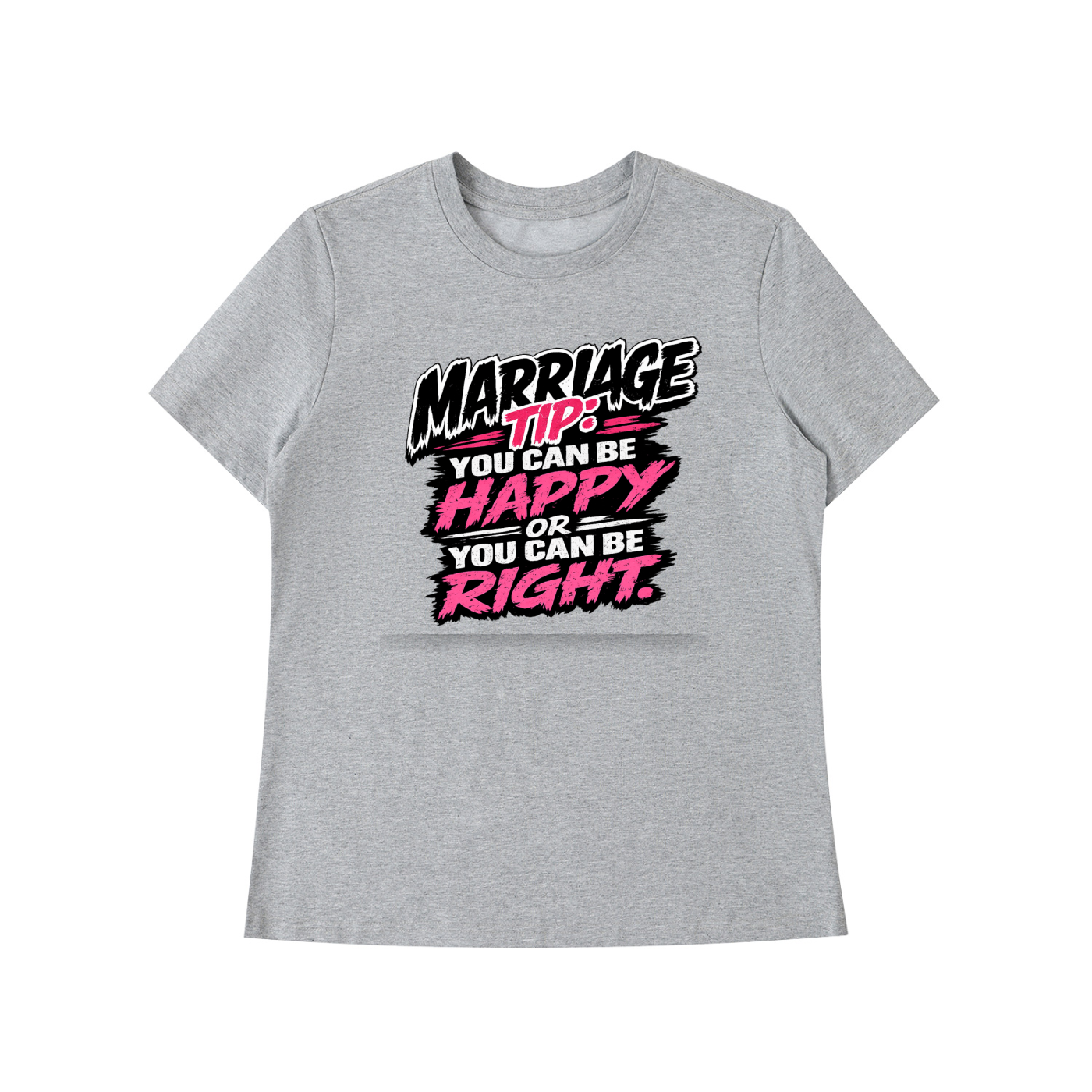 Essential Standard Shoulder T-Shirt - marriage tip - be happy