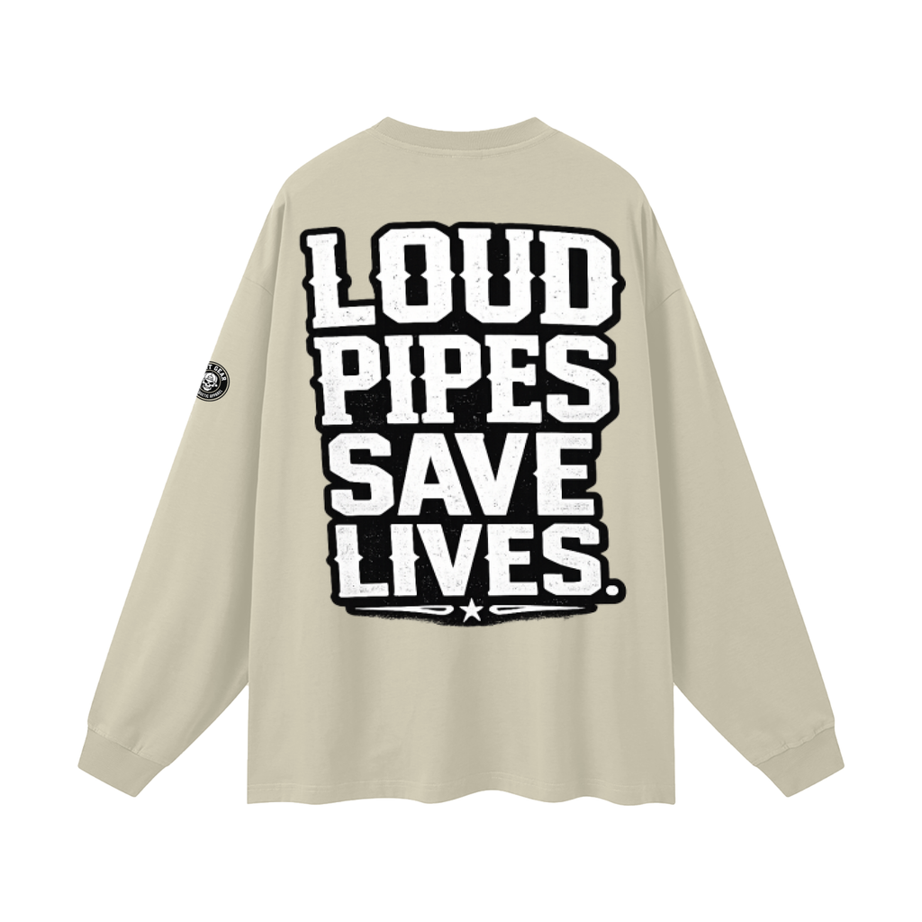 Oversized Unisex Long Sleeve T-Shirt - loud pipes