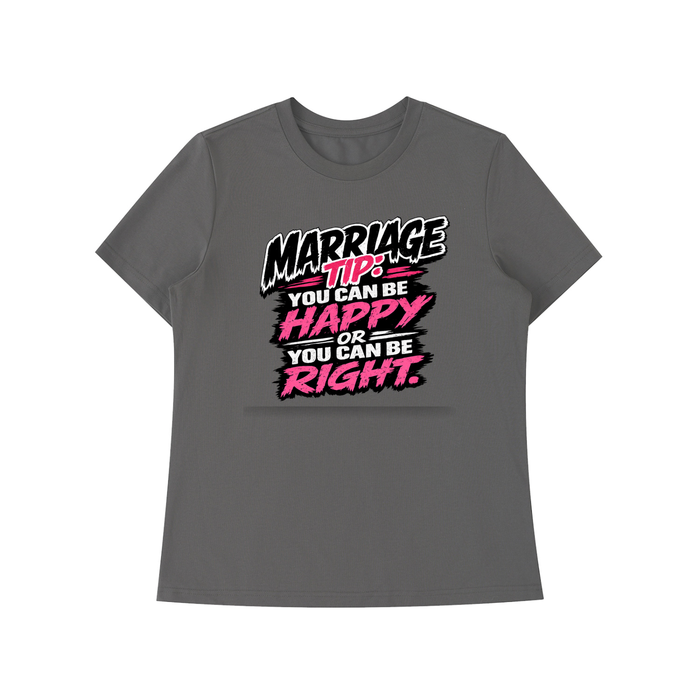 Essential Standard Shoulder T-Shirt - marriage tip - be happy