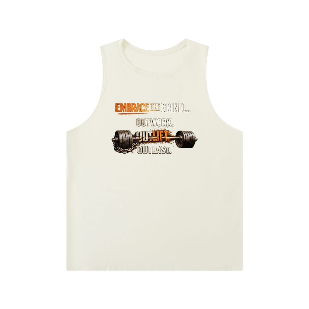 Men's Solid Color Crewneck Tank Top