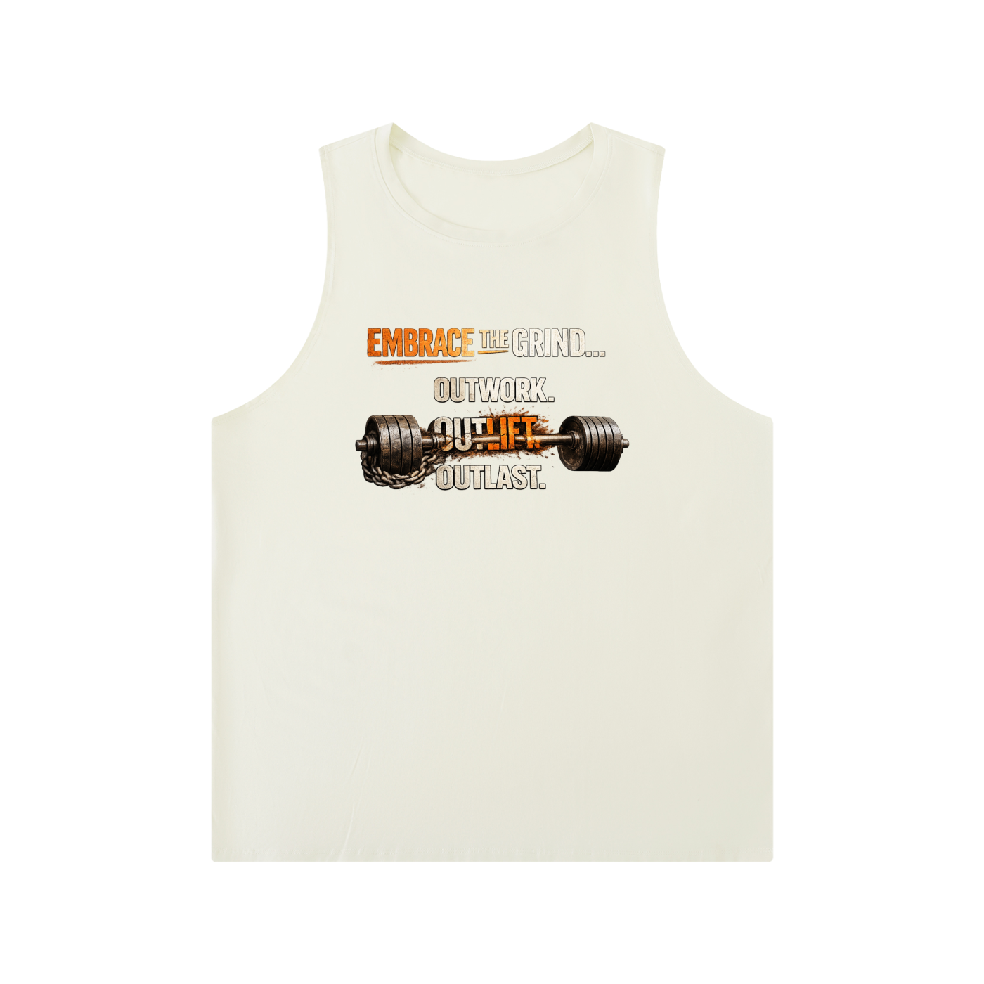 Men's Solid Color Crewneck Tank Top