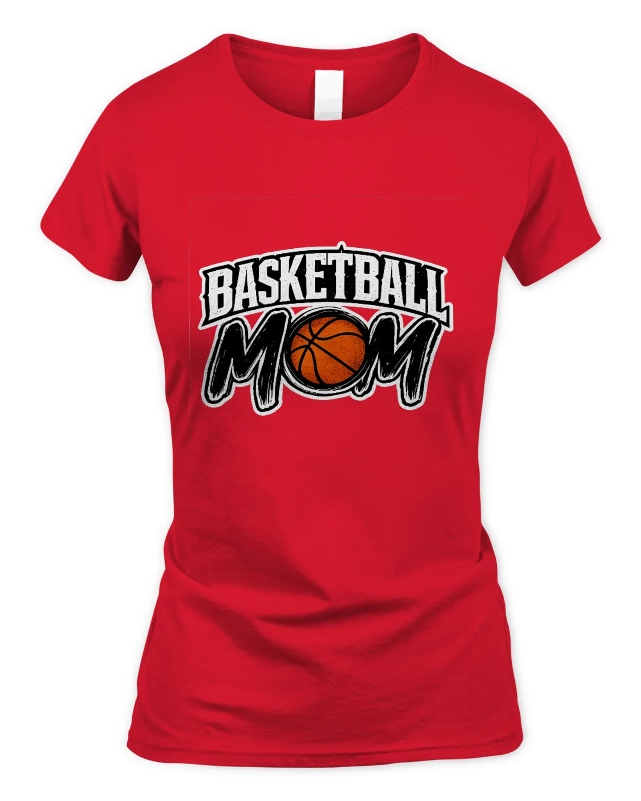Ladies Slimfit Basketball Mom T-Shirt