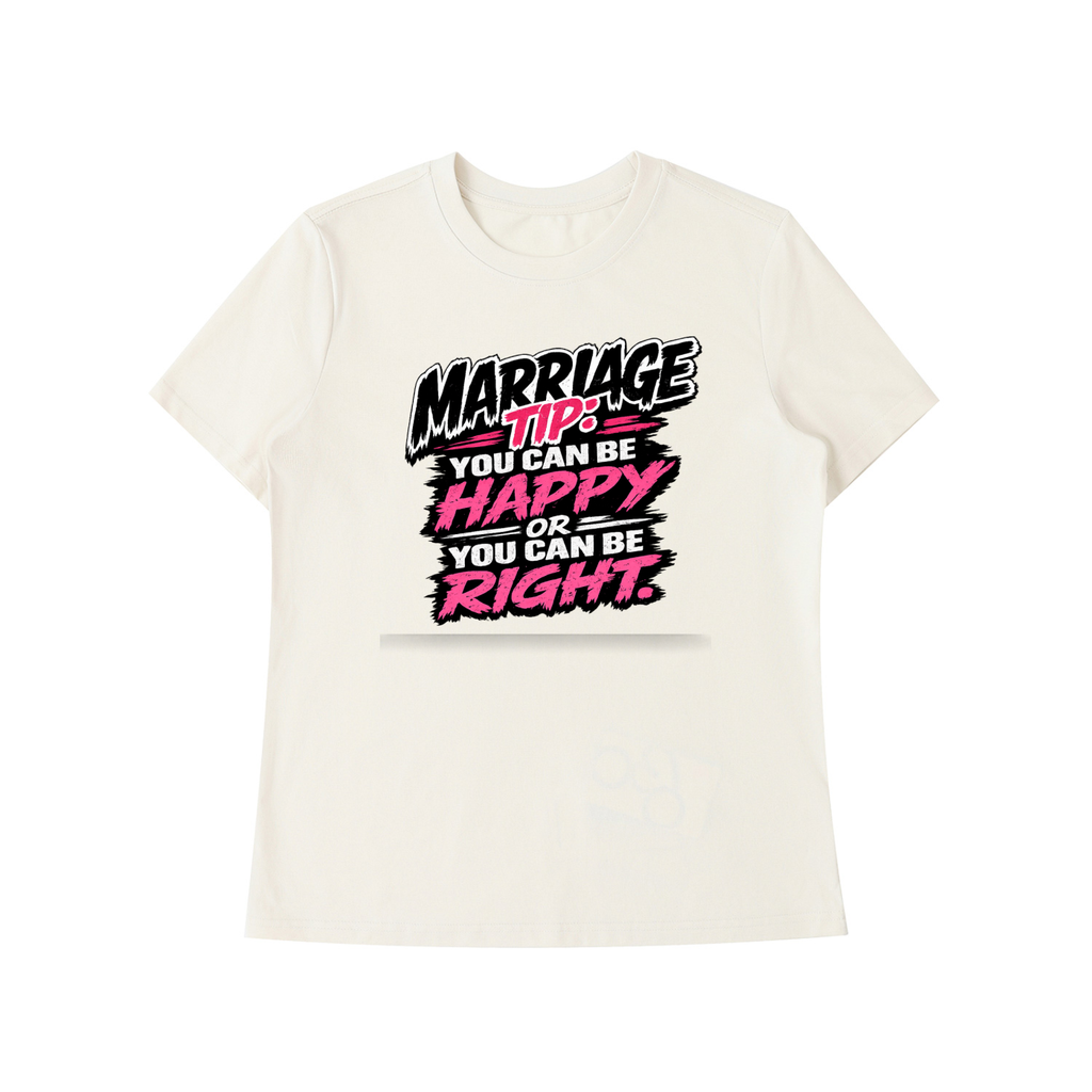 Essential Standard Shoulder T-Shirt - marriage tip - be happy