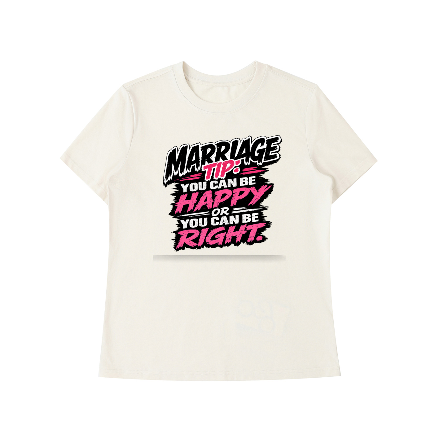 Essential Standard Shoulder T-Shirt - marriage tip - be happy