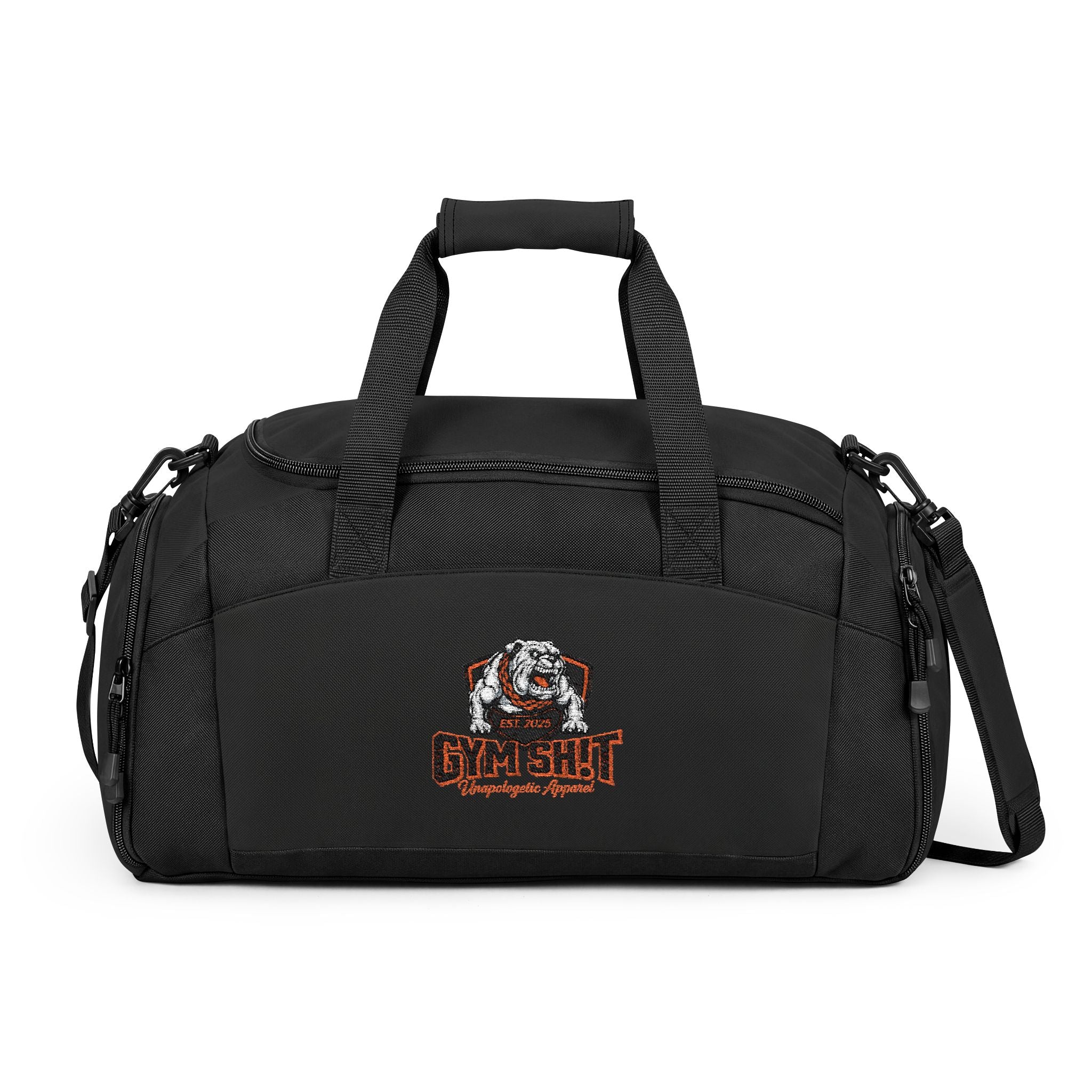 Gym Bag — 'Gym Shit' Skull Logo Duffle for Fitness & Gym Enthusiasts