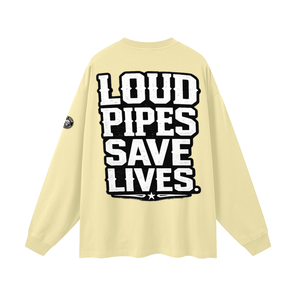 Oversized Unisex Long Sleeve T-Shirt - loud pipes