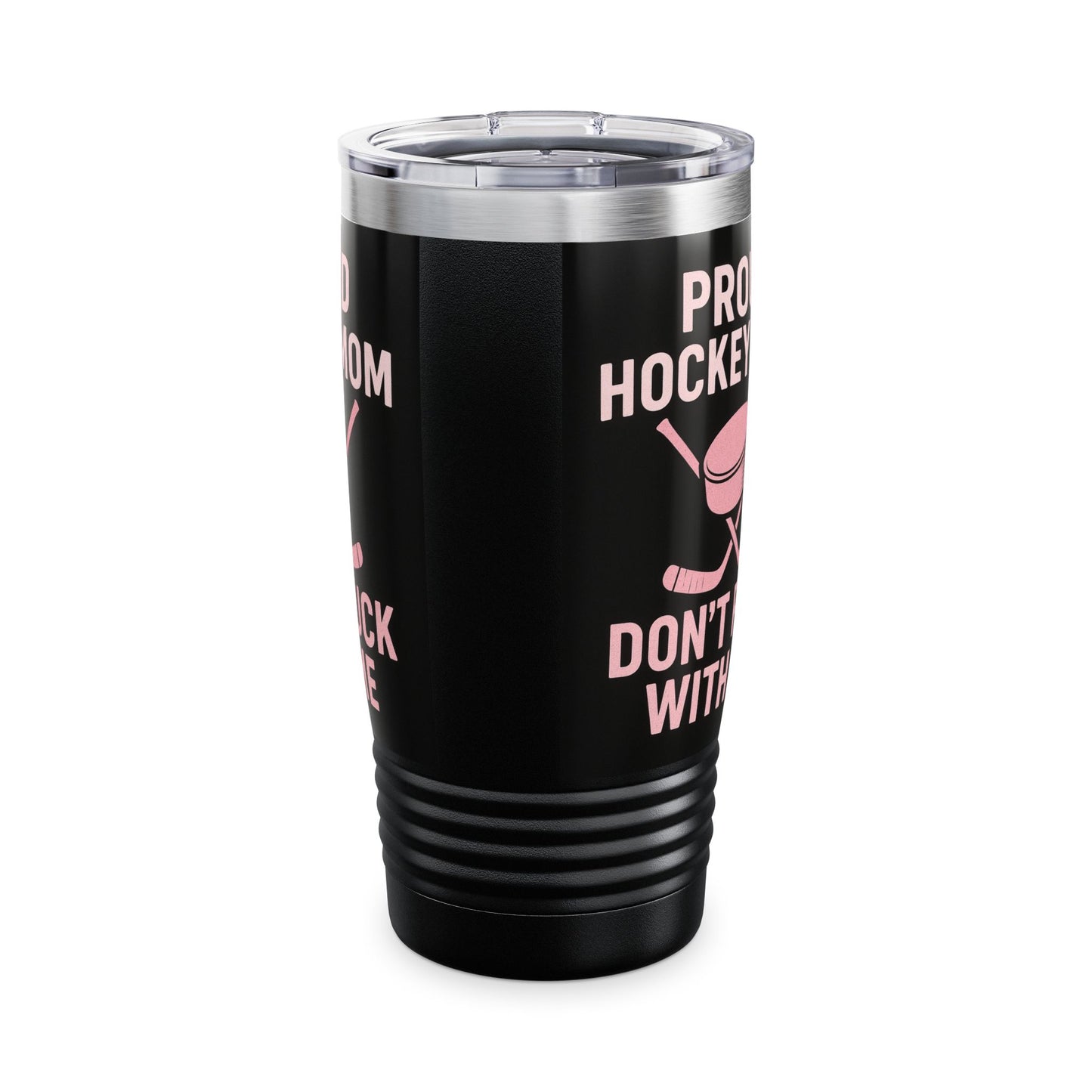 Proud Hockey Mom Tumbler, 20oz, Insulated Mug, Travel Cup, Sports Gift, Hockey Fan Accessory
