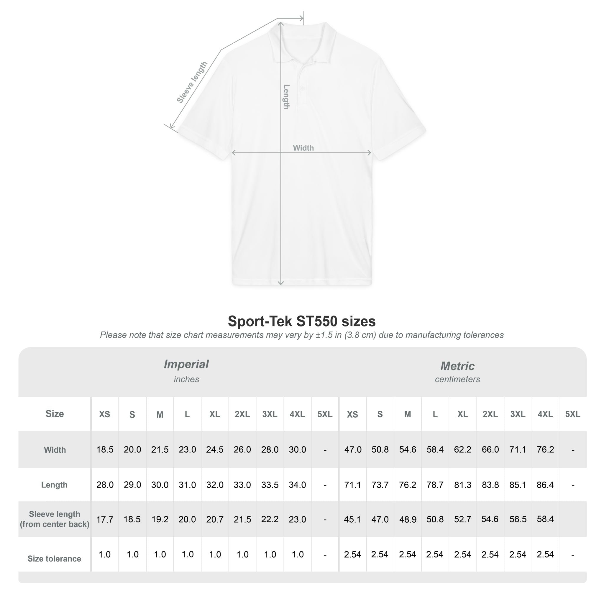Golf Polo — 'Birdies Not Bogeys' Graphic Performance Shirt