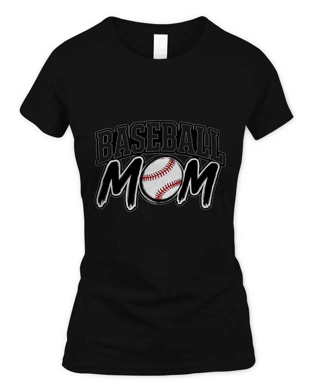 Soft Style Fitted Baseball Mom T-Shirt