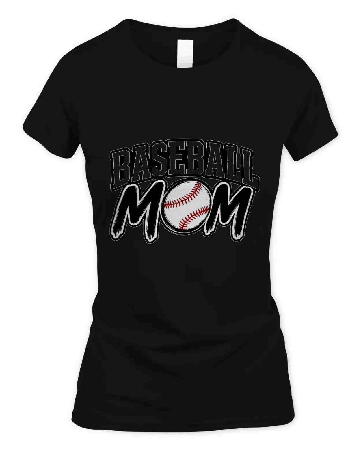 Soft Style Fitted Baseball Mom T-Shirt