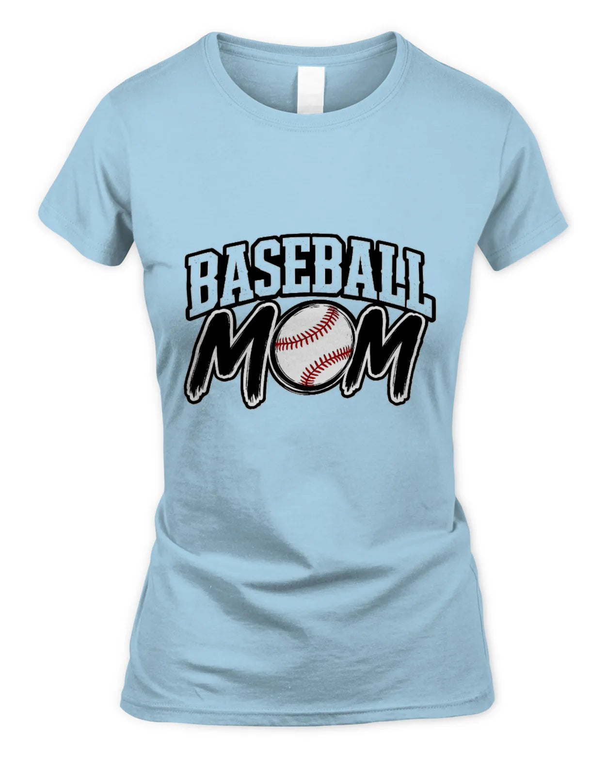 Soft Style Fitted Baseball Mom T-Shirt