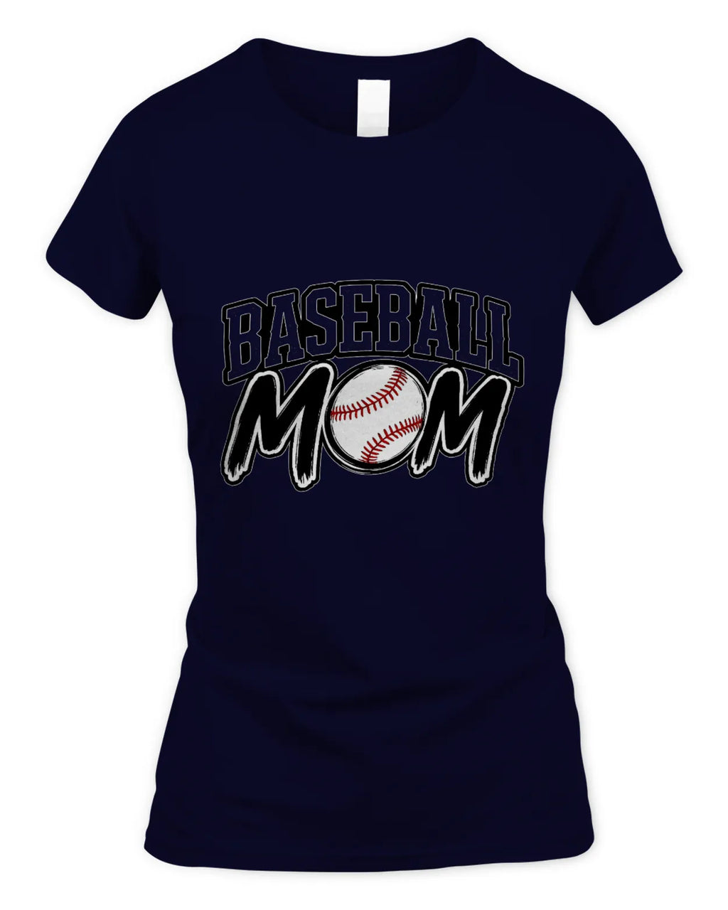 Soft Style Fitted Baseball Mom T-Shirt