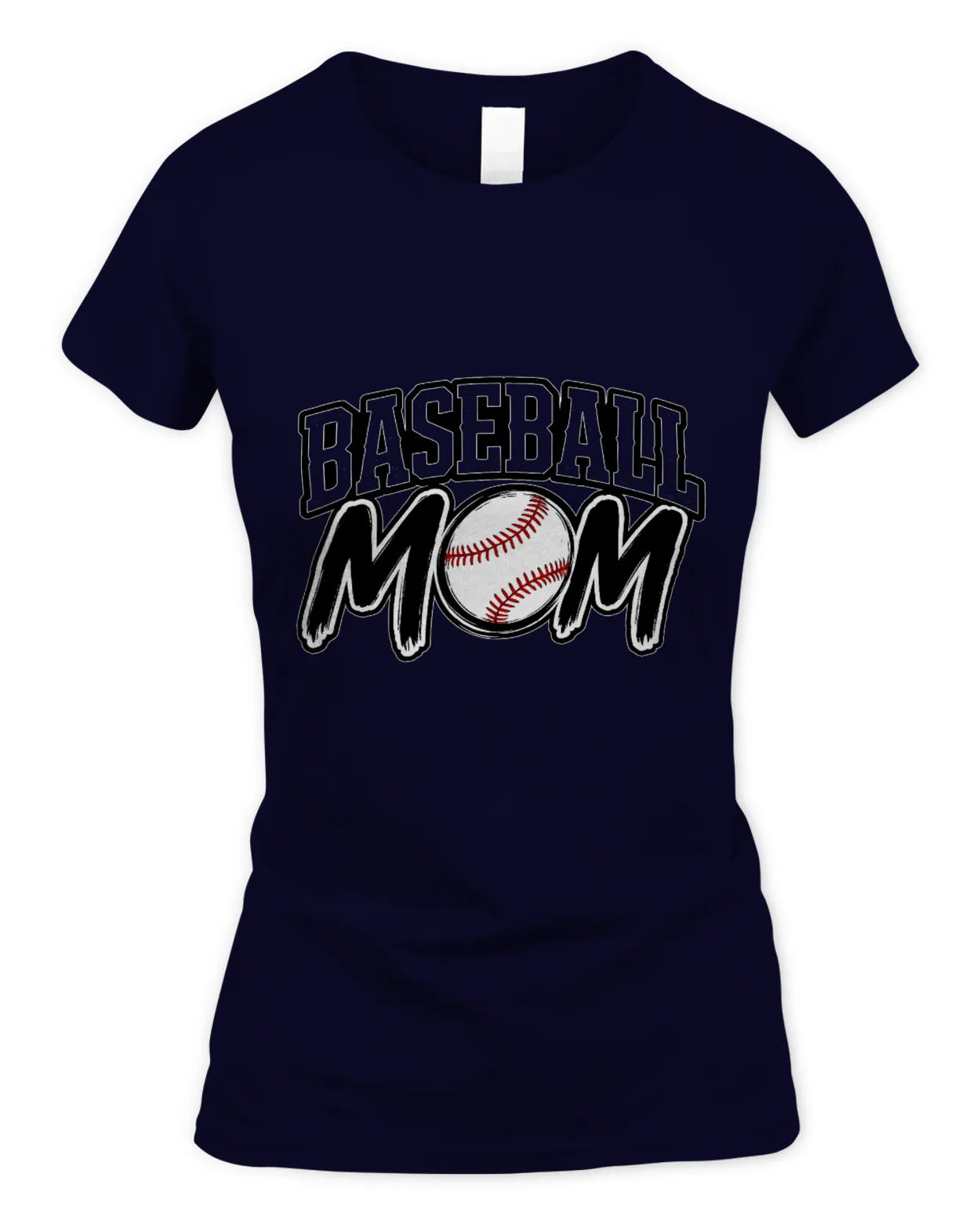 Soft Style Fitted Baseball Mom T-Shirt