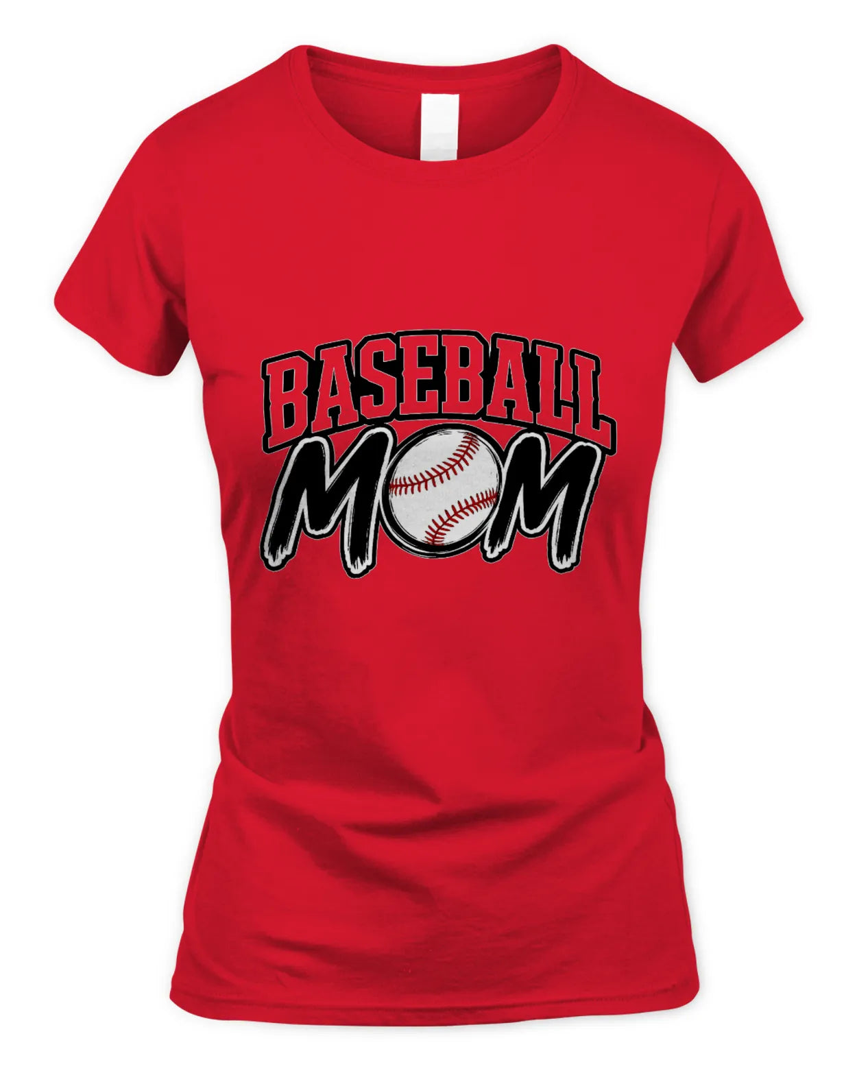 Soft Style Fitted Baseball Mom T-Shirt