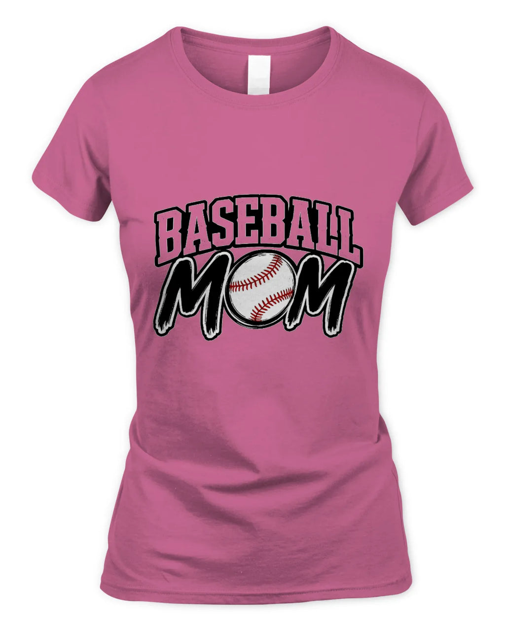 Soft Style Fitted Baseball Mom T-Shirt