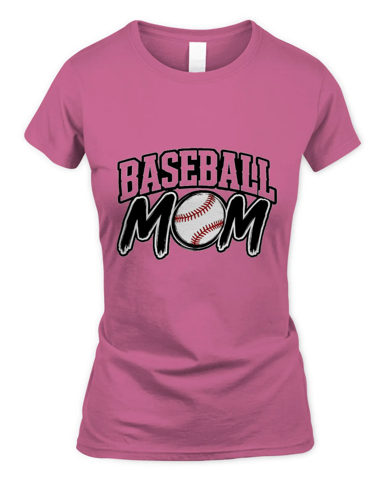 Soft Style Fitted Baseball Mom T-Shirt