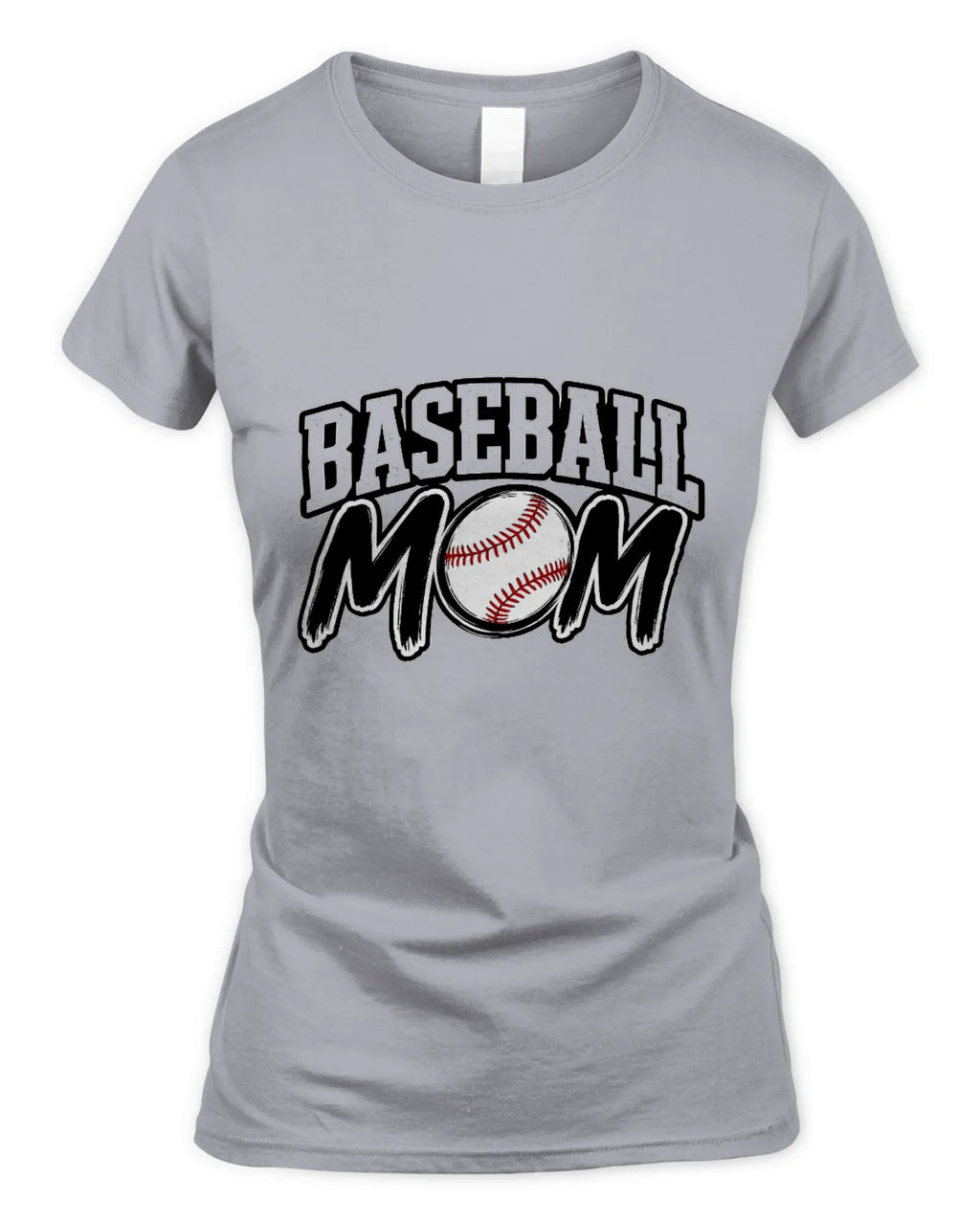 Soft Style Fitted Baseball Mom T-Shirt