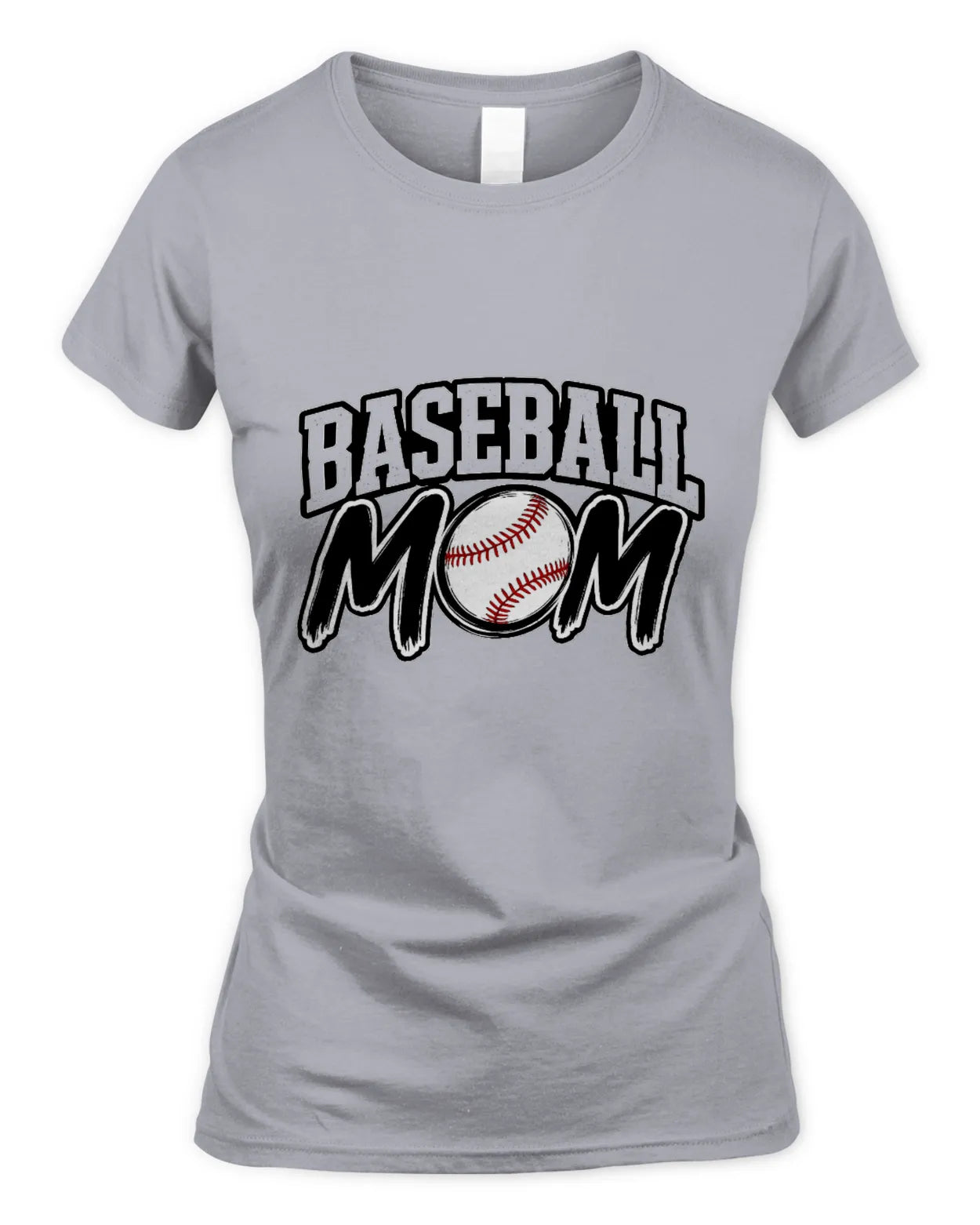 Soft Style Fitted Baseball Mom T-Shirt
