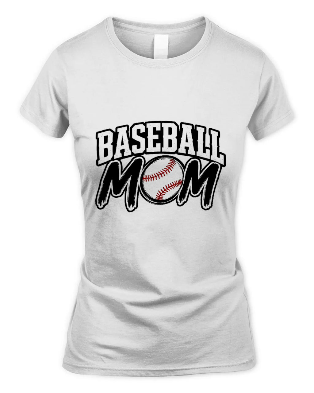 Soft Style Fitted Baseball Mom T-Shirt