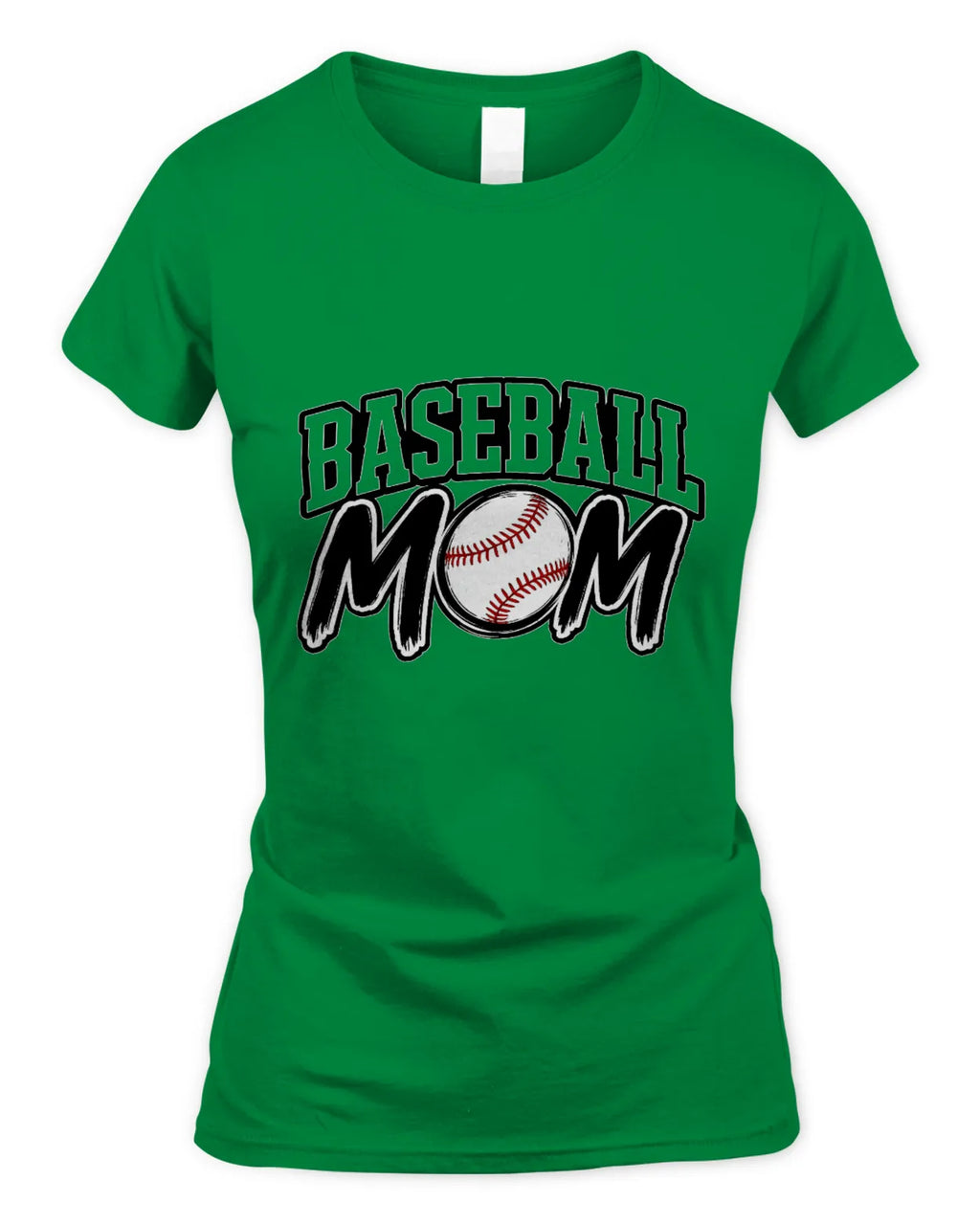 Soft Style Fitted Baseball Mom T-Shirt