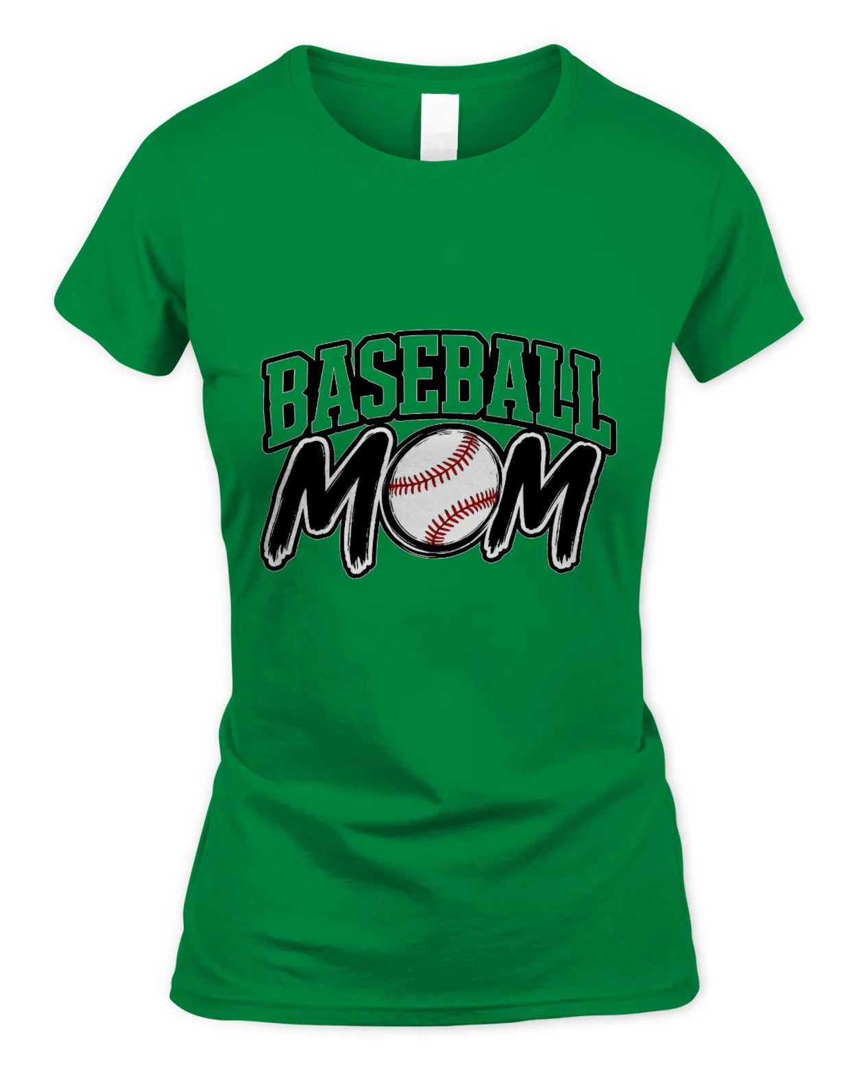Soft Style Fitted Baseball Mom T-Shirt