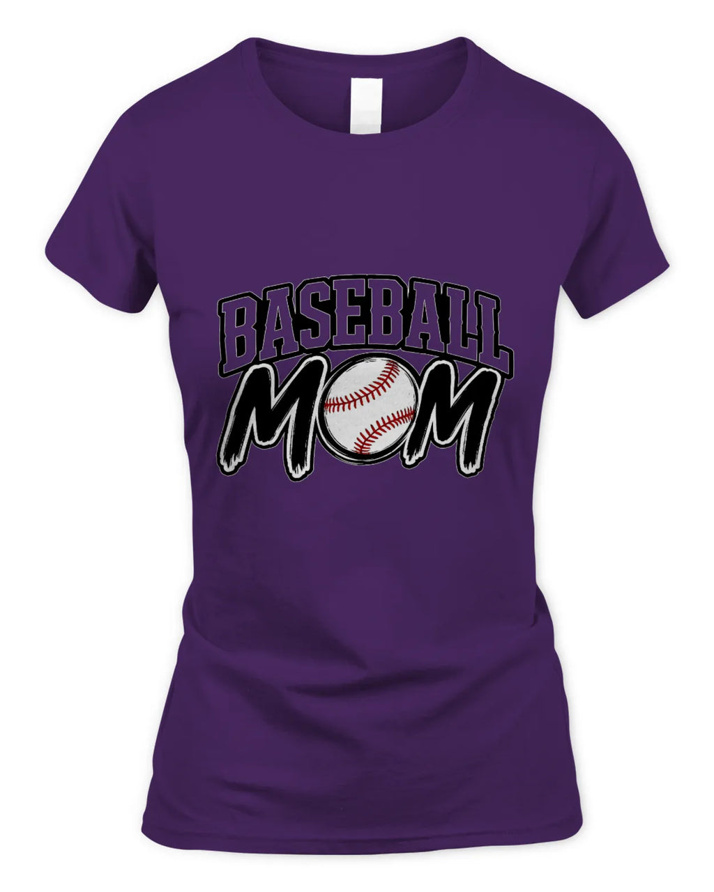 Soft Style Fitted Baseball Mom T-Shirt
