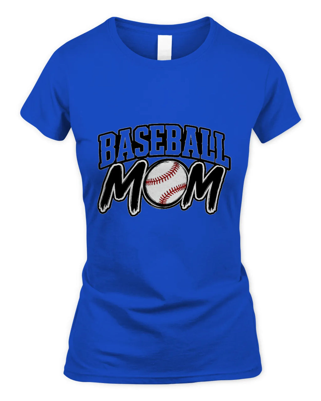 Soft Style Fitted Baseball Mom T-Shirt