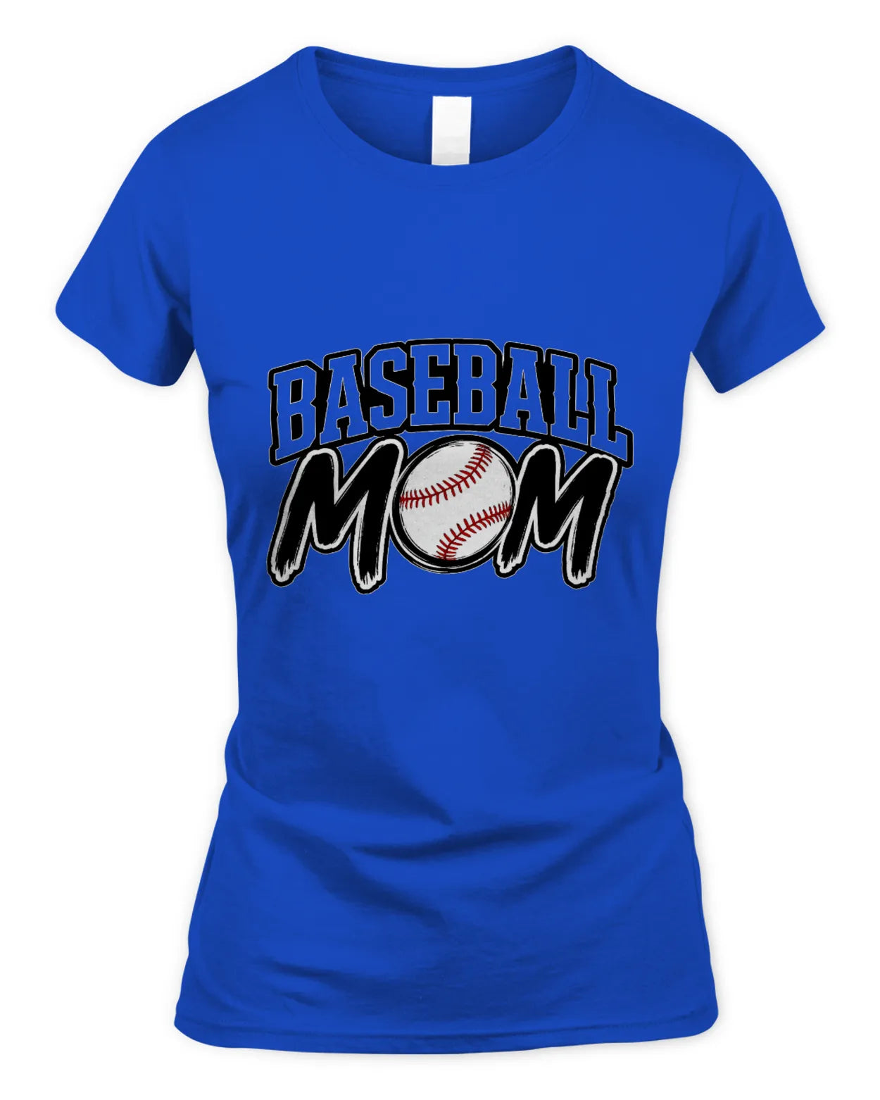 Soft Style Fitted Baseball Mom T-Shirt