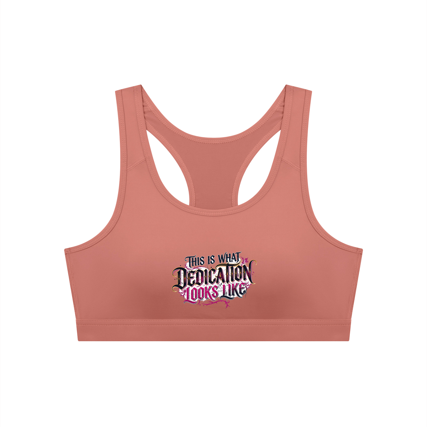 Women's Cropped Sports Bra - Dedication
